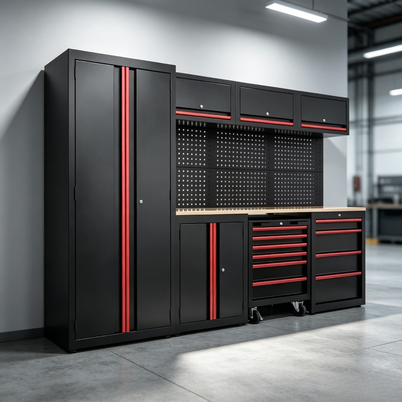 Workshop Tools Trolley - مجموعة خزائن أدوات قابلة للتخصيص لورشة