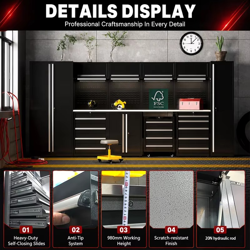 مجموعة خزائن أدوات قابلة للتخص - مراجعة Workshop Tools Trolley وسعره